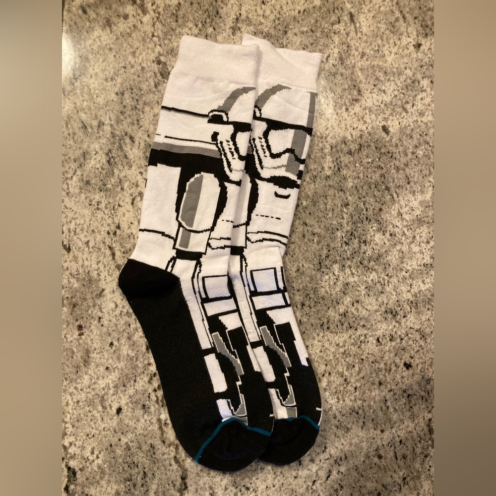 3/$20 Star Wars Stormtrooper Disney Premium Socks Men & Women One Size Fit All
